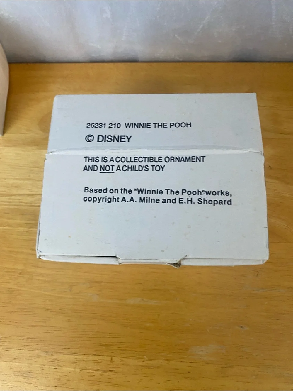 Vintage 90s Grolier Disney Christmas Magic Angel Winnie the Pooh Ornament w/ Box